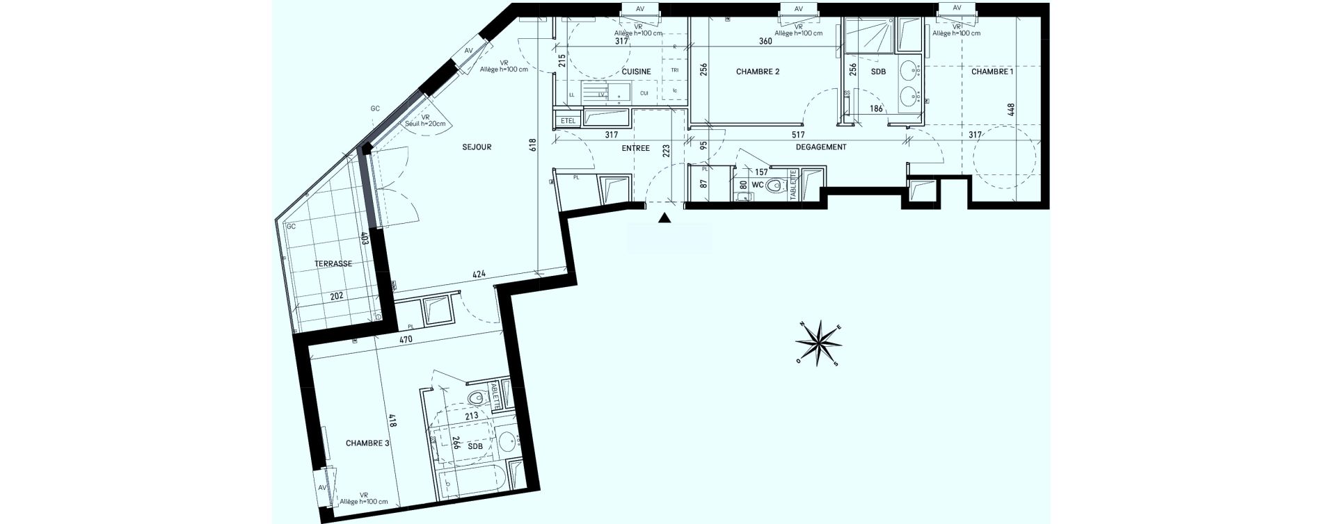 Appartement T4 de 88,26 m2 &agrave; Rueil-Malmaison Centre