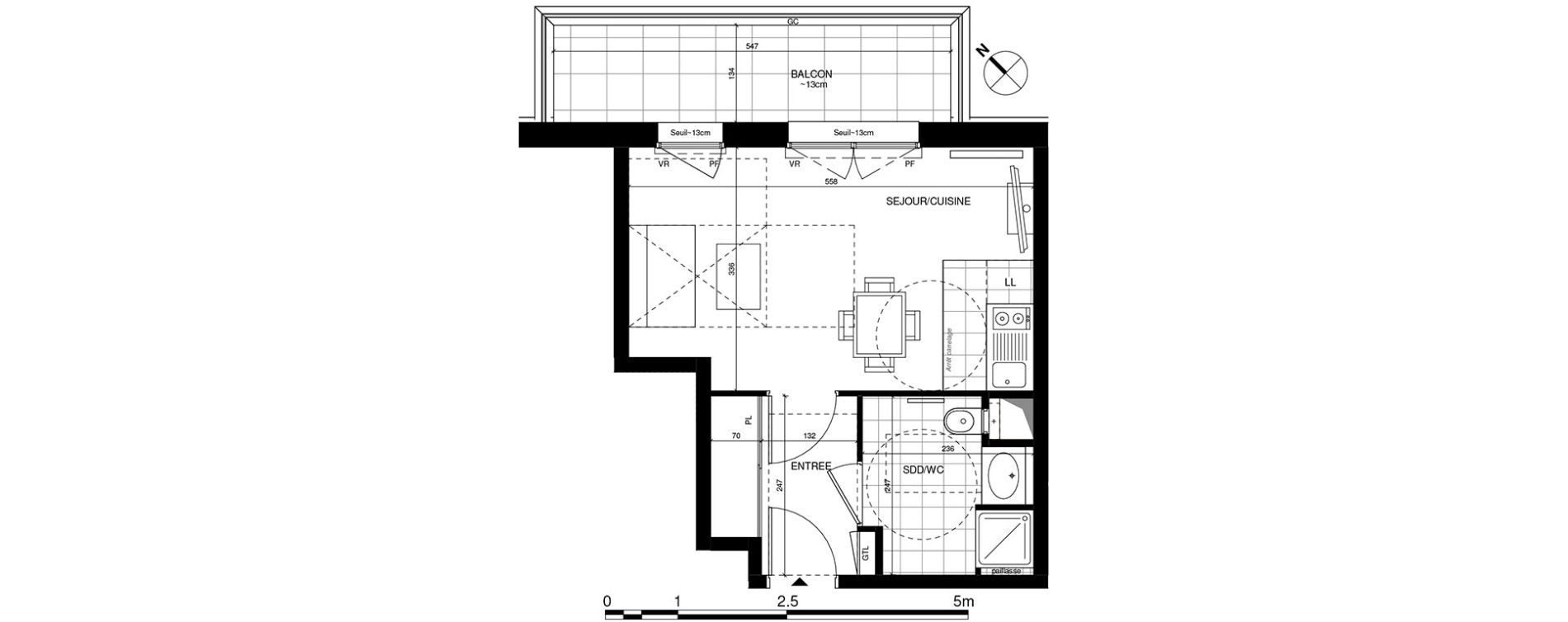 Appartement T1 de 27,90 m2 &agrave; Rueil-Malmaison Centre