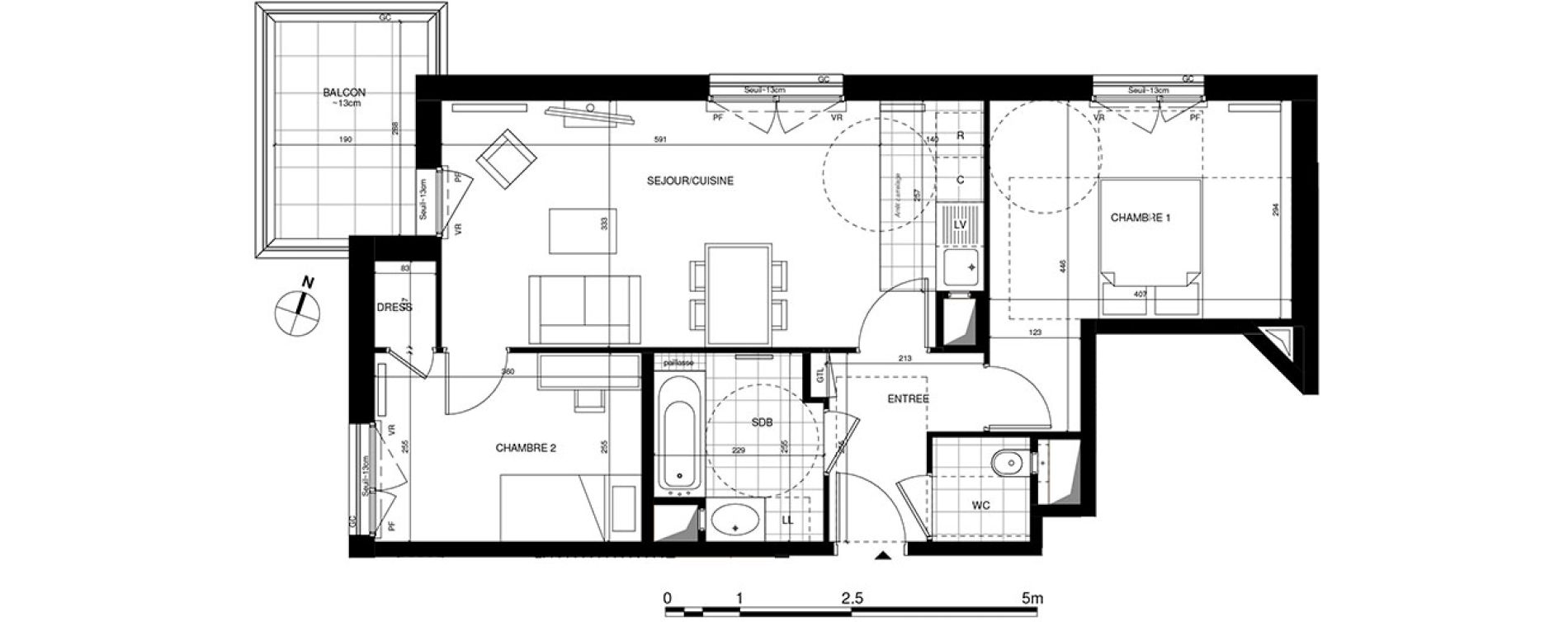 Appartement T3 de 59,10 m2 &agrave; Rueil-Malmaison Centre