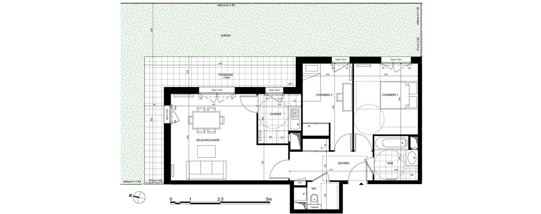 Appartement T3 de 62,80 m2 &agrave; Rueil-Malmaison Centre