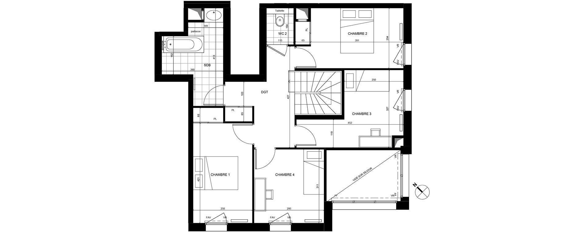 Appartement T5 de 107,90 m2 &agrave; Rueil-Malmaison Centre
