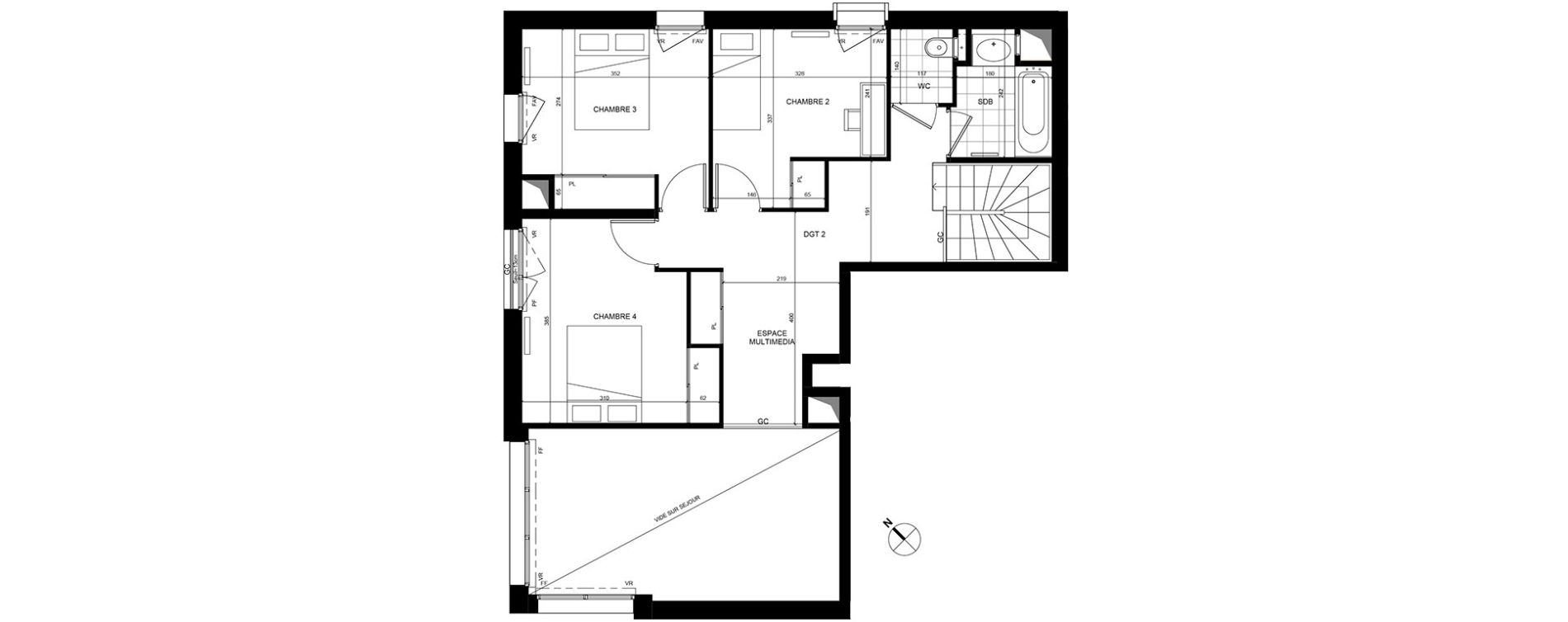 Appartement T5 de 126,70 m2 &agrave; Rueil-Malmaison Centre