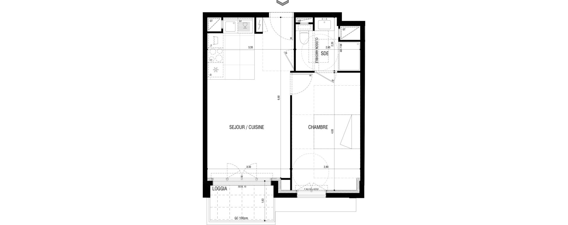 Appartement T2 de 40,03 m2 &agrave; Rueil-Malmaison Plaine - gare