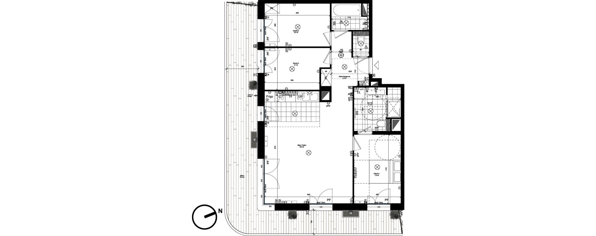Appartement T4 de 84,40 m2 &agrave; Rueil-Malmaison L'arsenal
