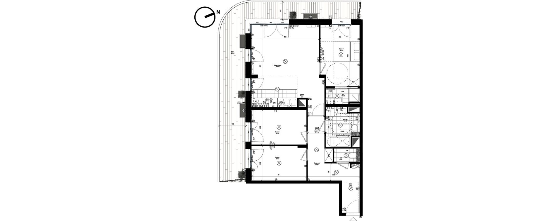 Appartement T4 de 84,10 m2 &agrave; Rueil-Malmaison L'arsenal