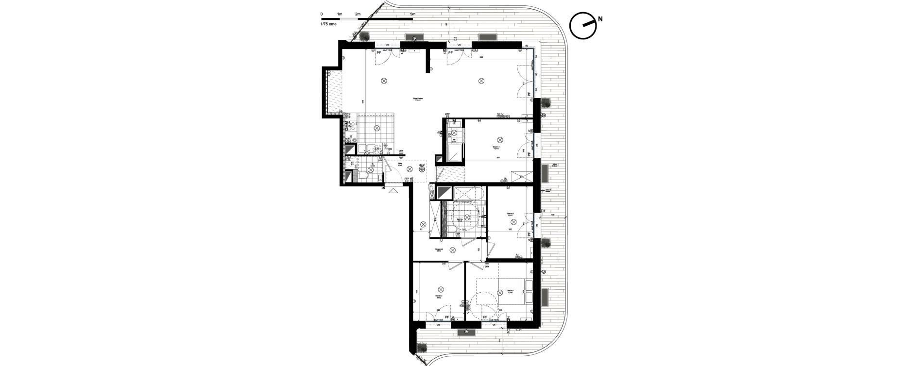Appartement T5 de 120,80 m2 &agrave; Rueil-Malmaison L'arsenal