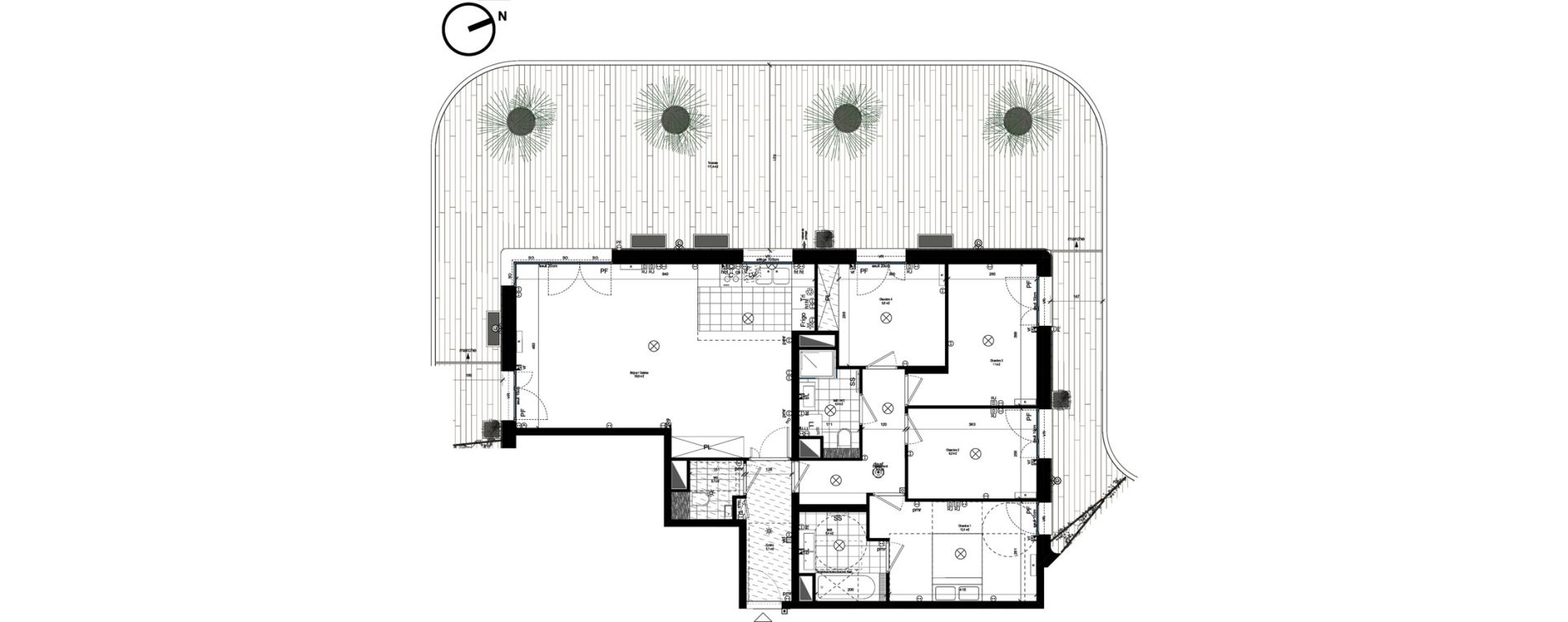 Appartement T5 de 106,30 m2 &agrave; Rueil-Malmaison L'arsenal