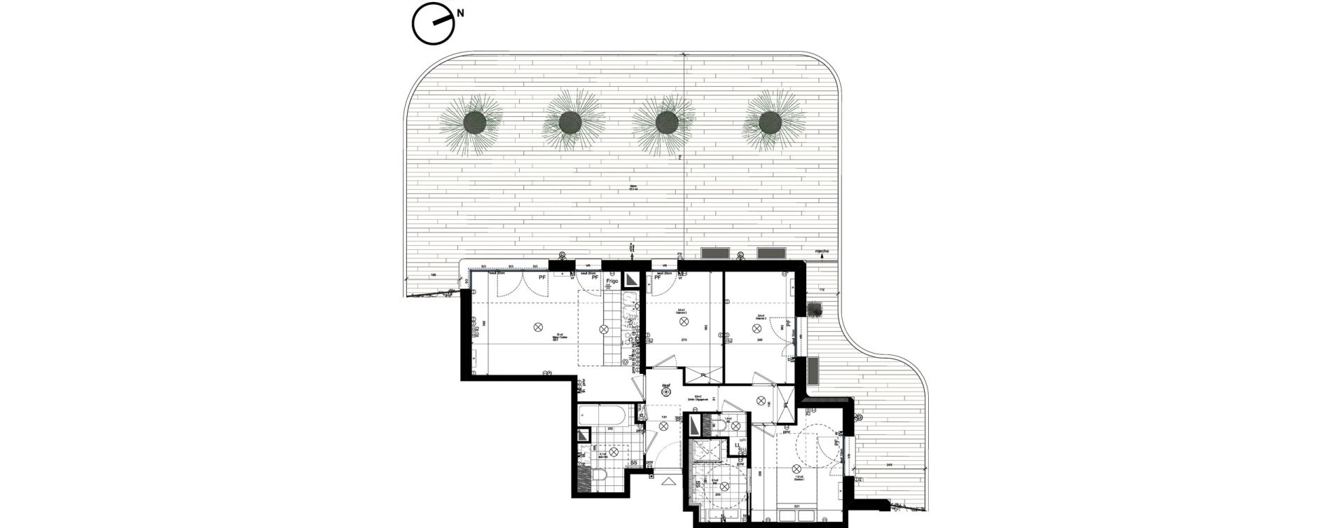Appartement T4 de 76,10 m2 &agrave; Rueil-Malmaison L'arsenal