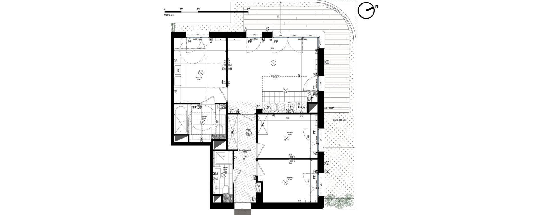 Appartement T4 de 71,70 m2 &agrave; Rueil-Malmaison L'arsenal