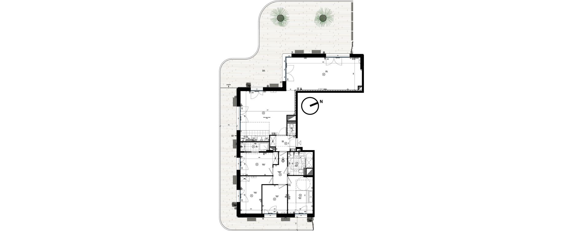Appartement T5 de 126,20 m2 &agrave; Rueil-Malmaison L'arsenal