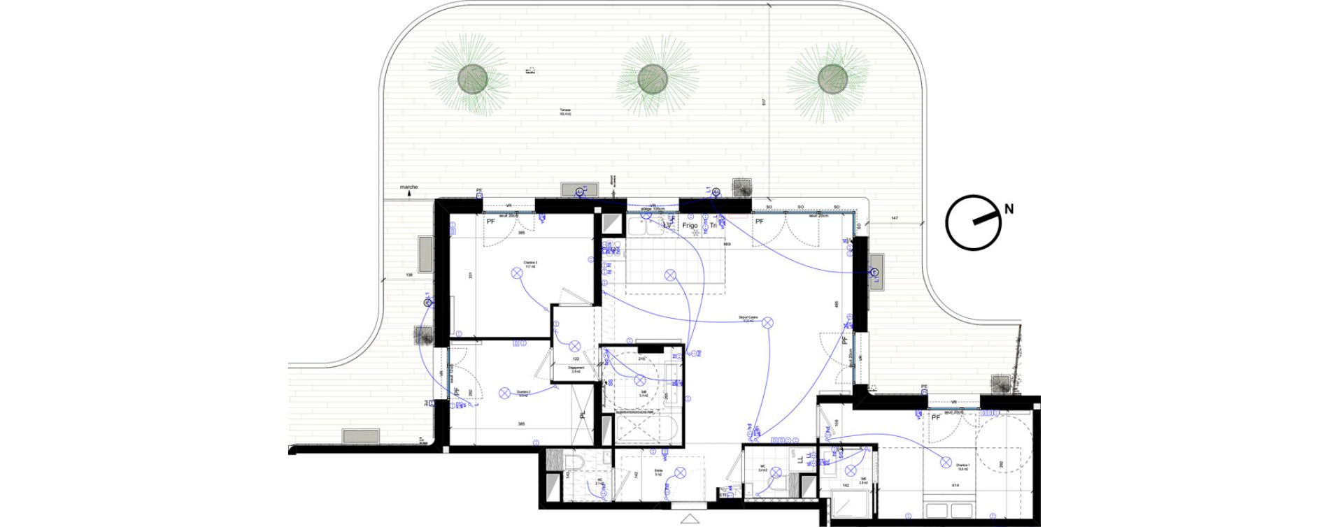 Appartement T4 de 88,30 m2 &agrave; Rueil-Malmaison L'arsenal