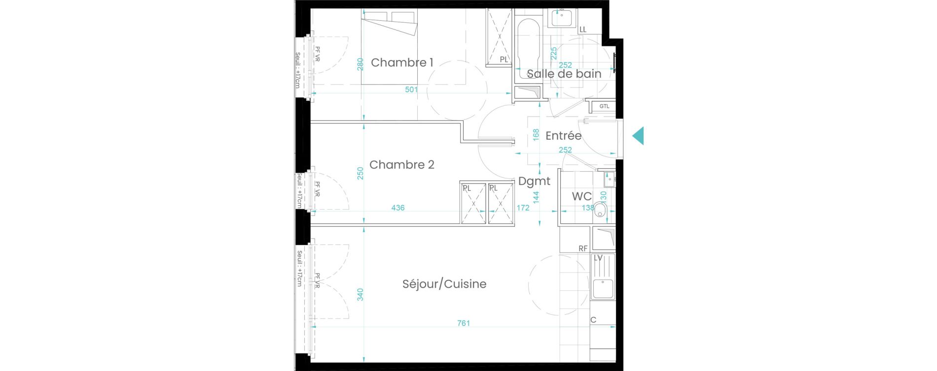 Appartement T3 de 64,26 m2 &agrave; Rueil-Malmaison Les coteaux - centre