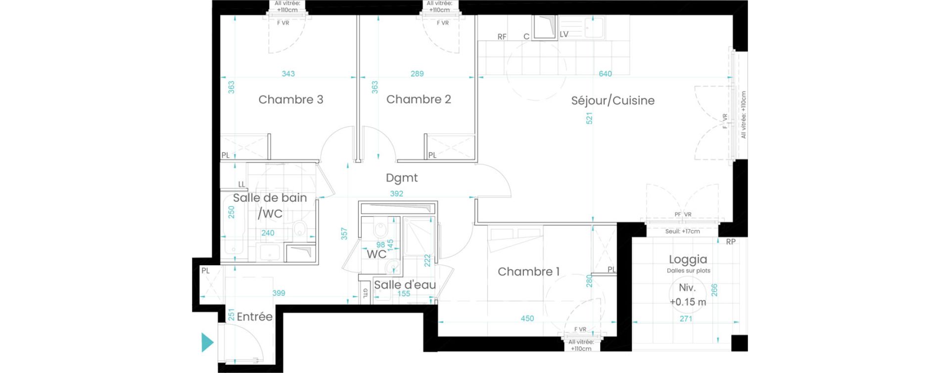 Appartement T4 de 89,02 m2 &agrave; Rueil-Malmaison Les coteaux - centre