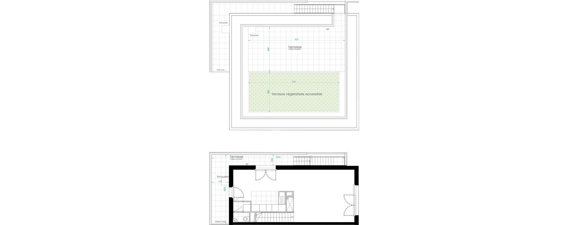 Appartement T5 de 111,18 m2 &agrave; Rueil-Malmaison Les coteaux - centre