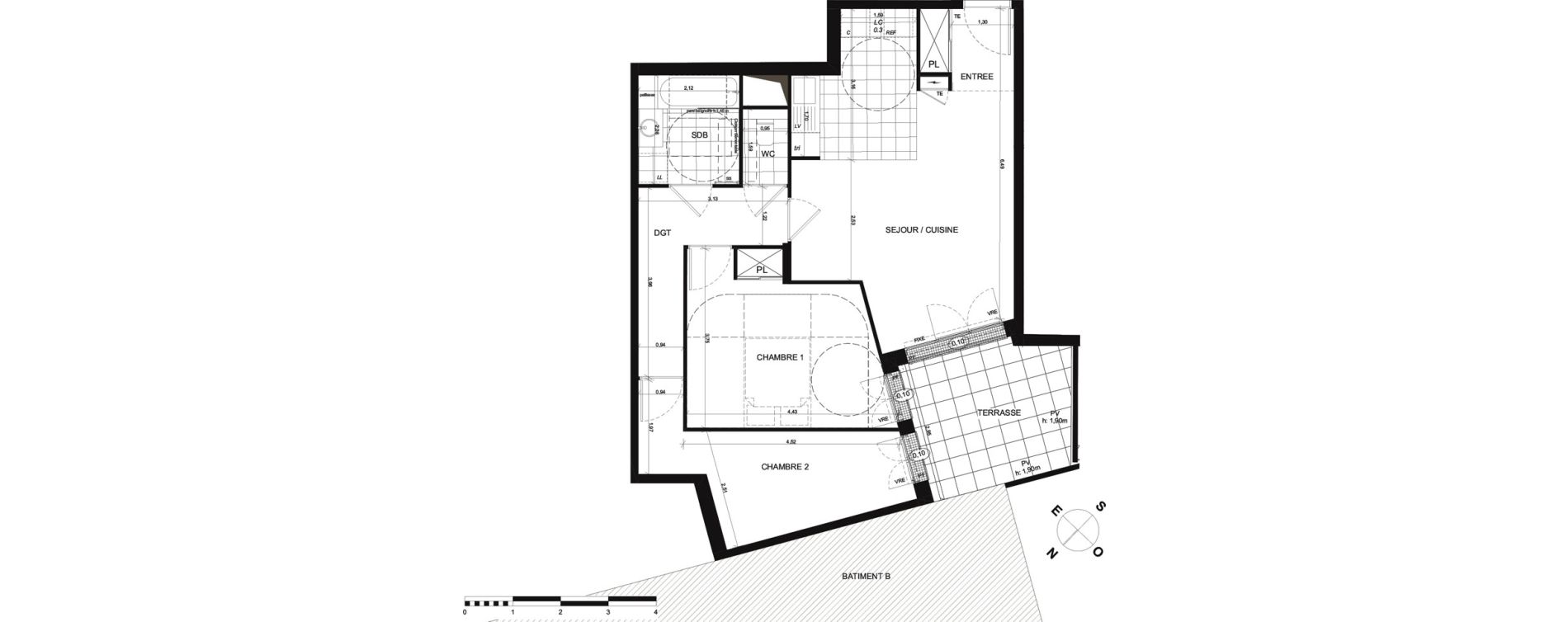 Appartement T3 de 65,25 m2 &agrave; Rueil-Malmaison Plaine - gare
