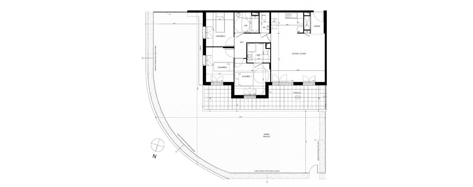 Appartement T4 de 83,84 m2 &agrave; Rueil-Malmaison Plaine - gare