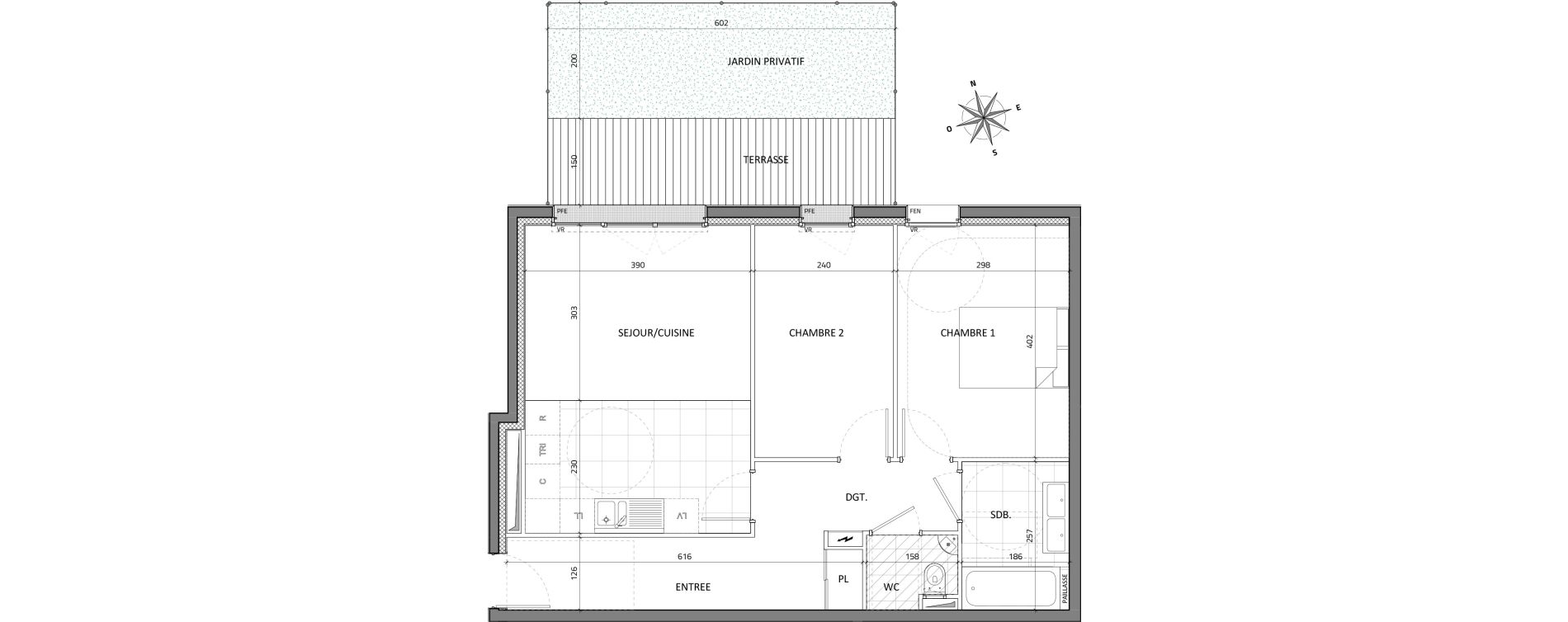 Appartement T3 de 61,05 m2 &agrave; Rueil-Malmaison Buzenval