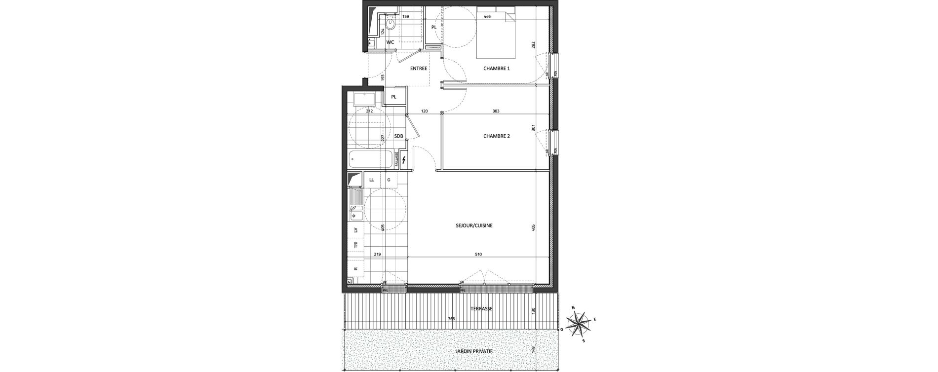 Appartement T3 de 67,53 m2 &agrave; Rueil-Malmaison Buzenval