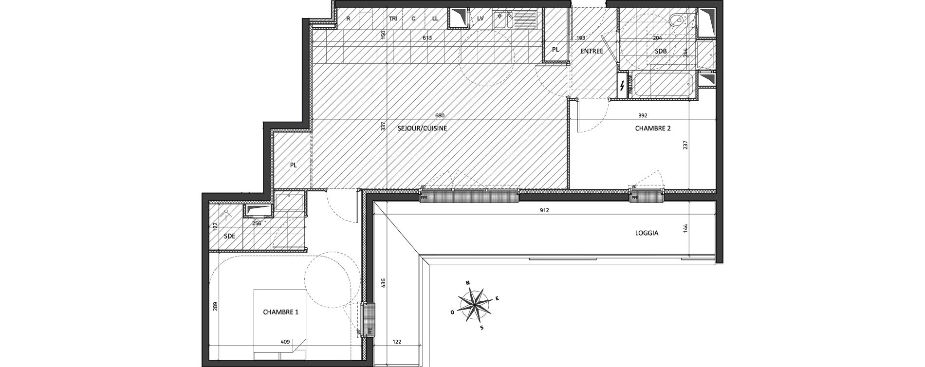 Appartement T3 de 68,90 m2 &agrave; Rueil-Malmaison Buzenval