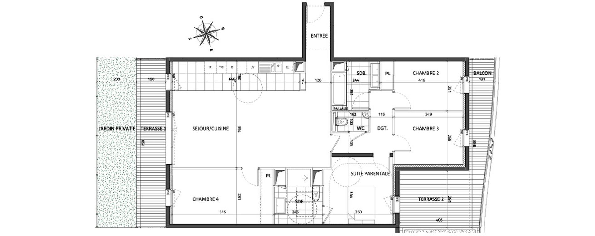 Appartement T5 de 110,31 m2 &agrave; Rueil-Malmaison Buzenval