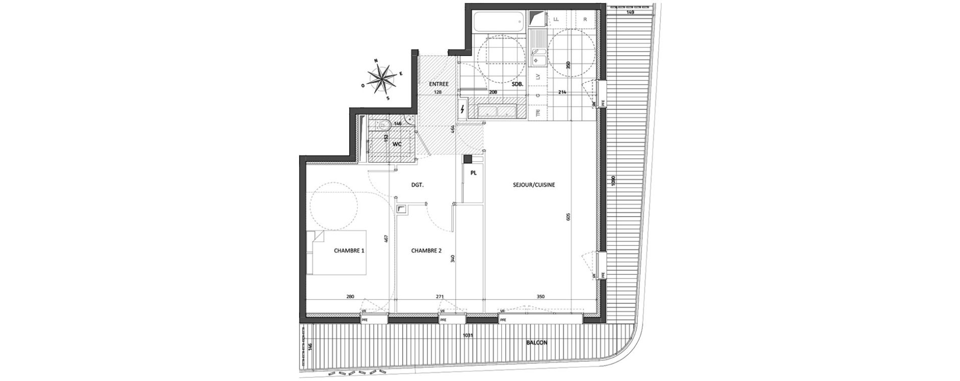 Appartement T3 de 67,70 m2 &agrave; Rueil-Malmaison Buzenval