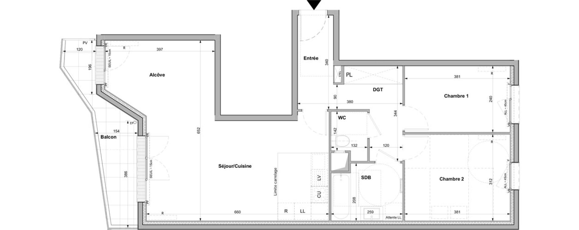 Appartement T3 de 73,30 m2 &agrave; Rueil-Malmaison Plaine - gare