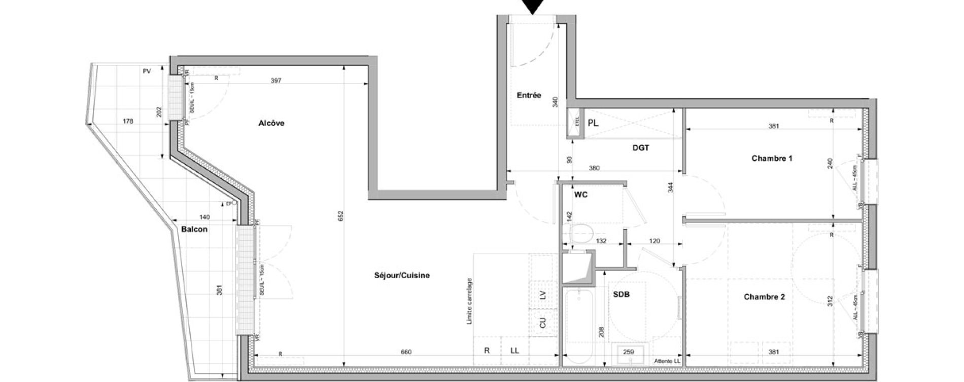 Appartement T3 de 73,30 m2 &agrave; Rueil-Malmaison Plaine - gare