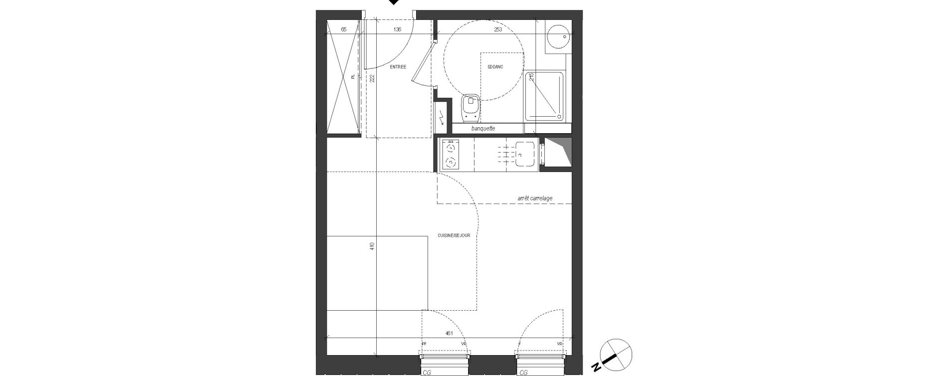 Appartement T1 de 27,79 m2 &agrave; Rueil-Malmaison Rueil sur seine