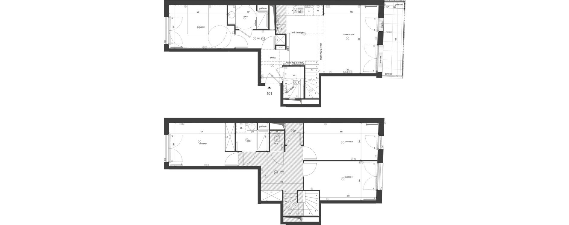 Appartement T5 de 105,61 m2 &agrave; Rueil-Malmaison Rueil sur seine