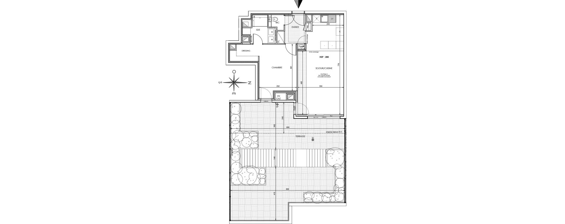 Appartement T2 de 48,55 m2 &agrave; Saint-Cloud Centre