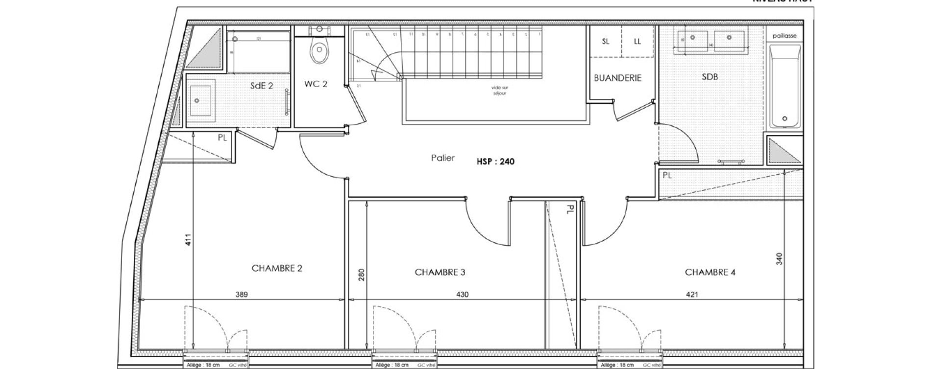 Appartement T5 de 130,45 m2 &agrave; Saint-Cloud Centre