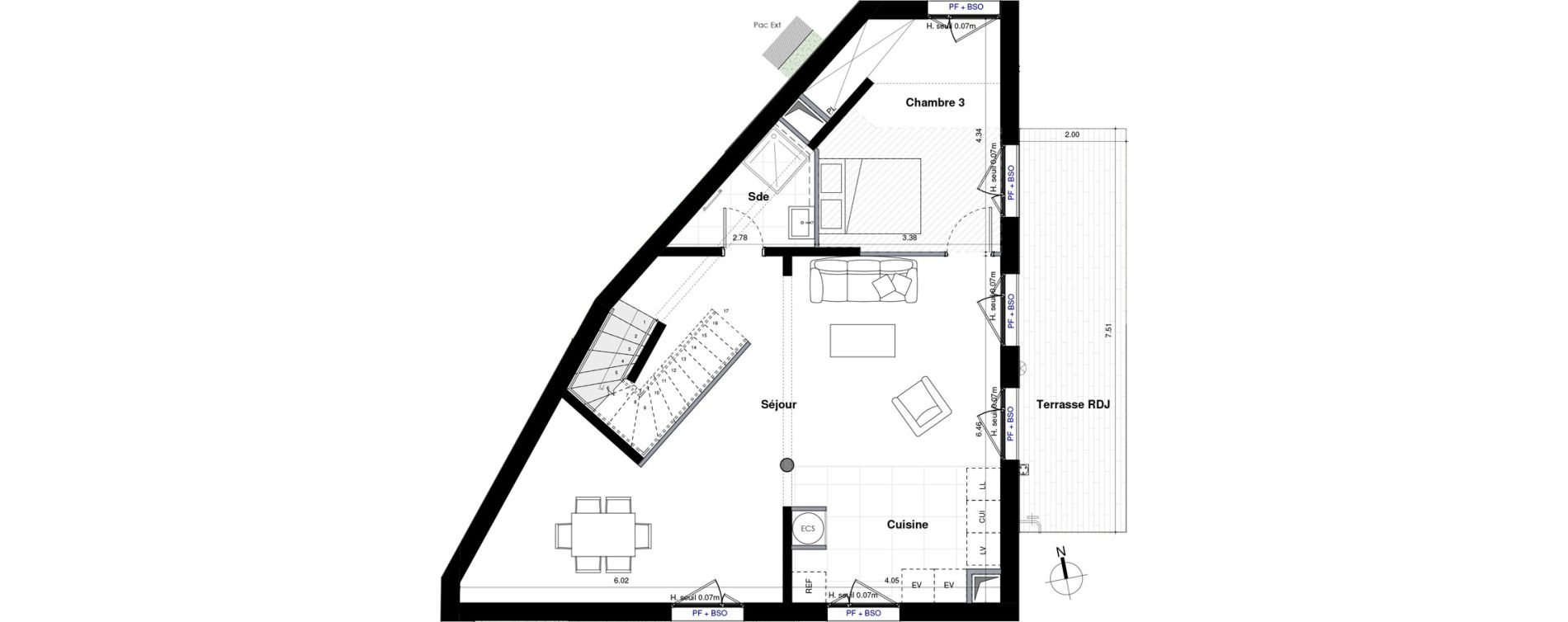 Appartement T4 de 119,72 m2 &agrave; Sceaux Centre