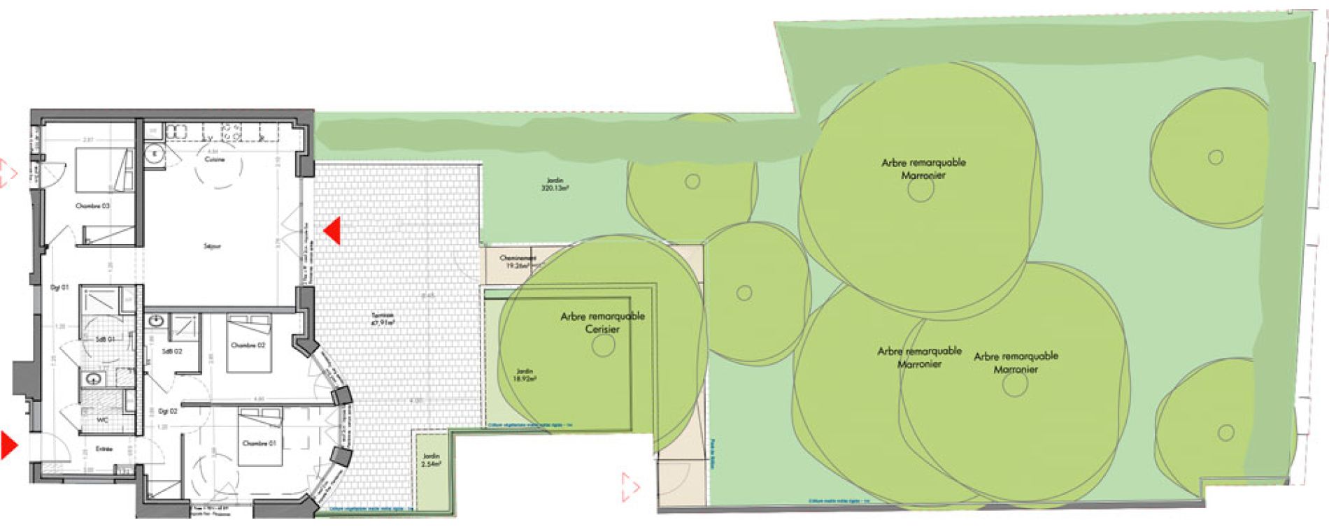 Appartement T4 de 92,33 m2 &agrave; Sceaux Musiciens - roosevelt