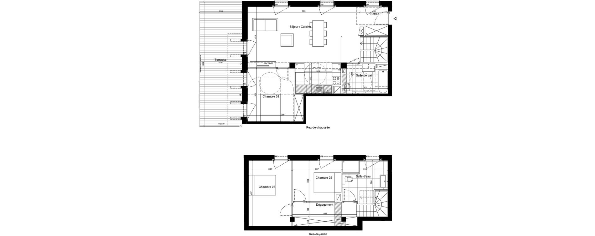 Appartement T4 de 99,40 m2 &agrave; Sceaux Musiciens - roosevelt