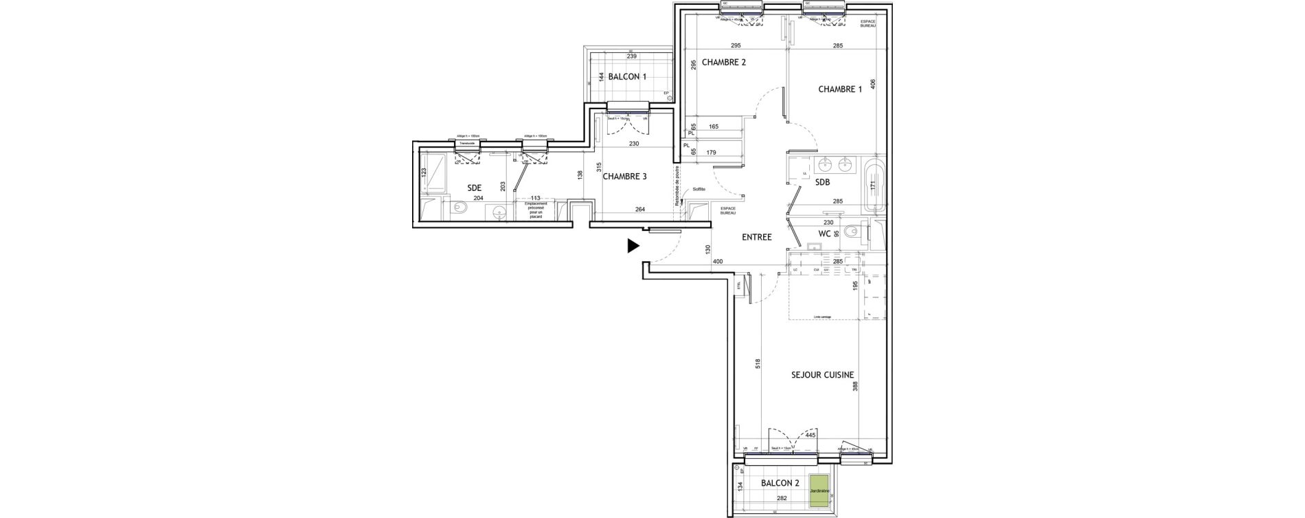 Appartement T4 de 82,53 m2 &agrave; Suresnes Republique