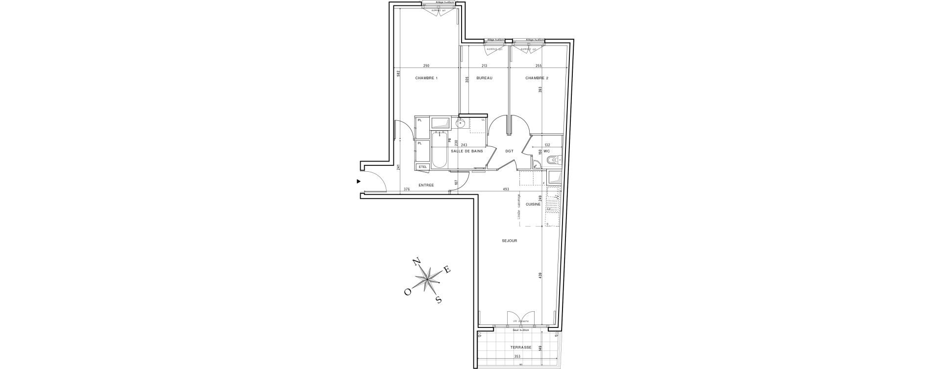 Appartement T4 de 74,22 m2 &agrave; Suresnes Centre