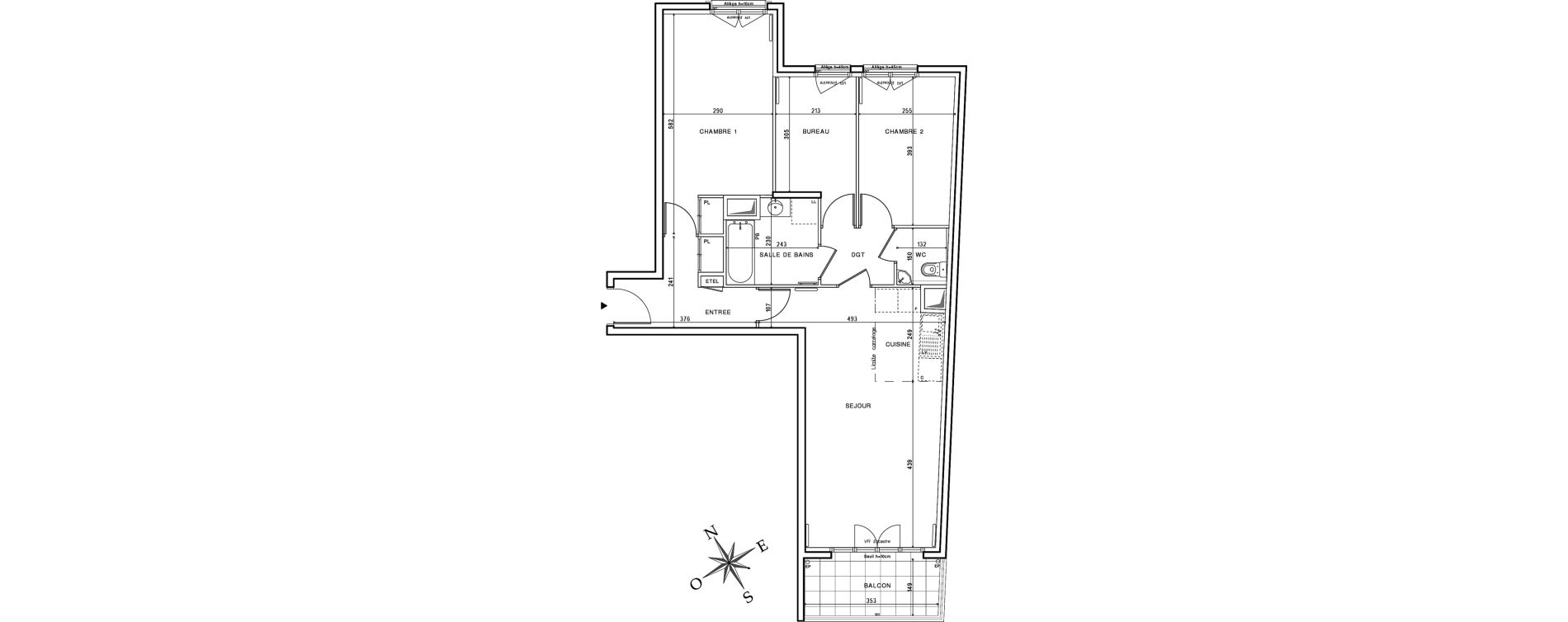 Appartement T4 de 74,22 m2 &agrave; Suresnes Centre