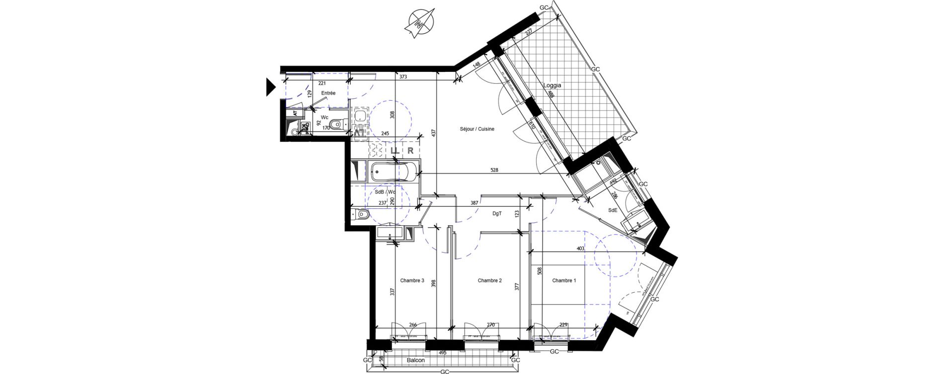 Appartement T4 de 83,09 m2 &agrave; Vanves Clos montholon