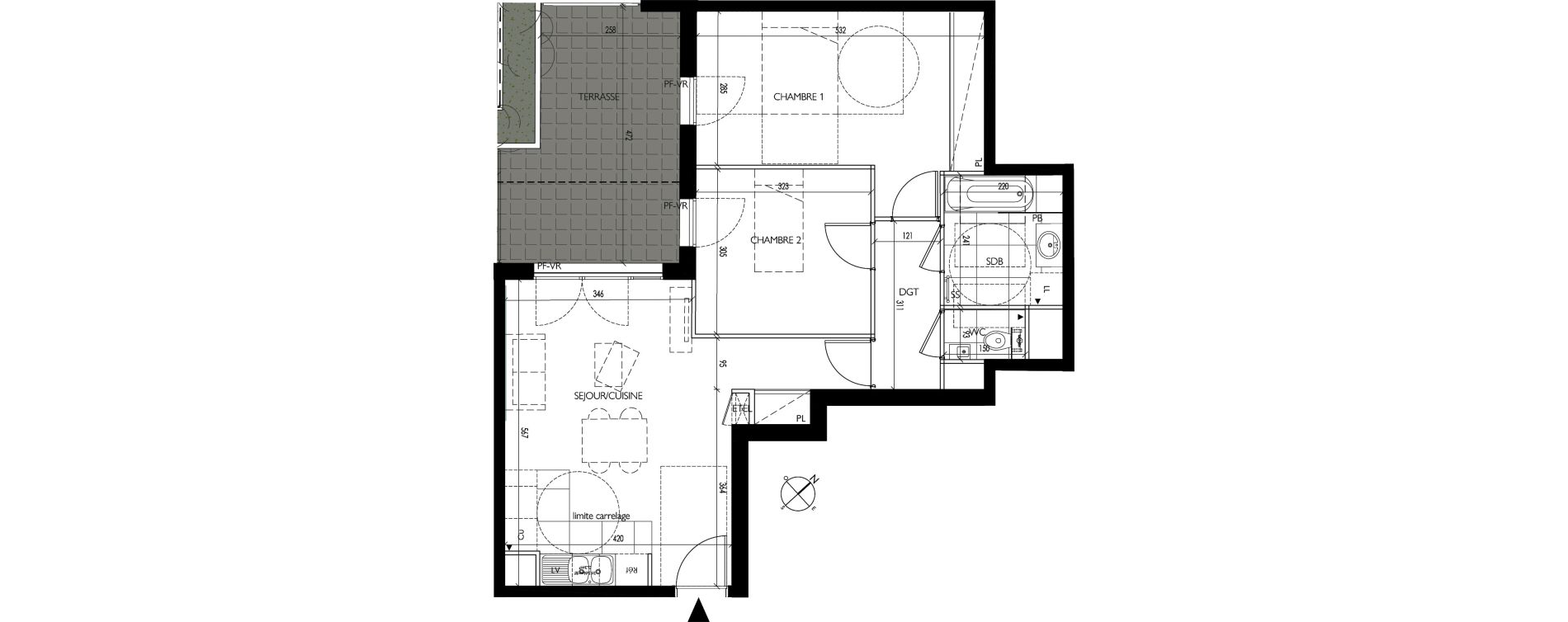 Appartement T3 de 62,40 m2 &agrave; Vanves Clos montholon