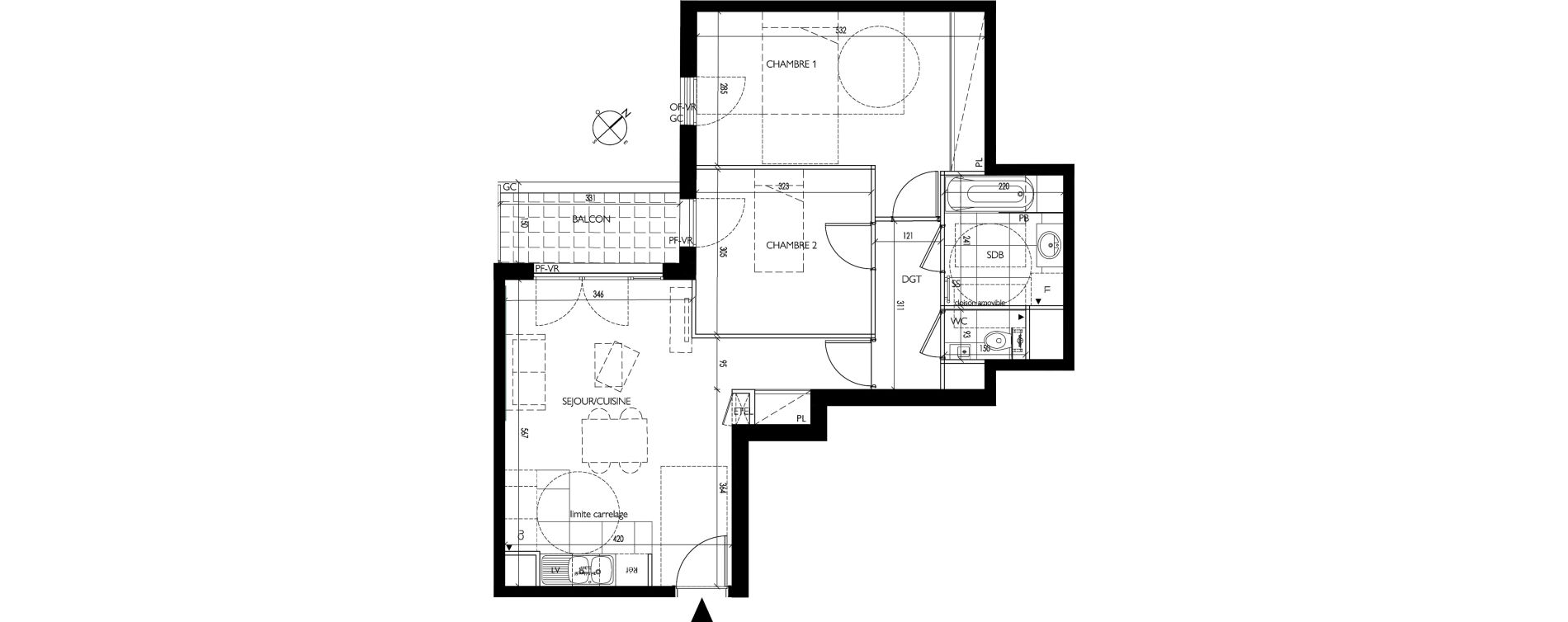 Appartement T3 de 62,50 m2 &agrave; Vanves Clos montholon