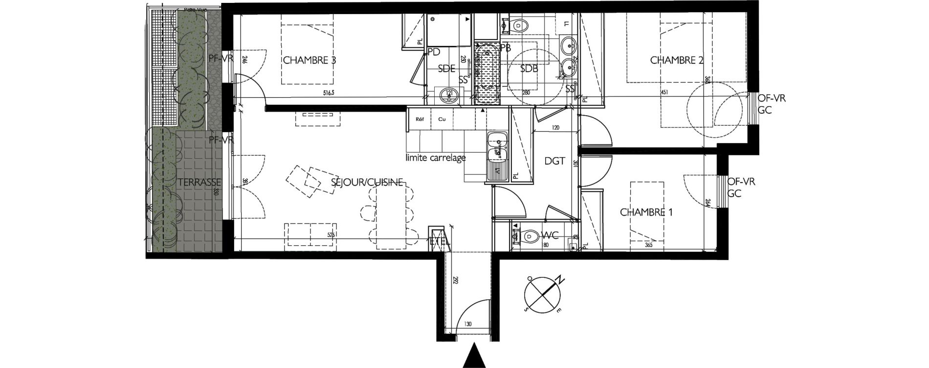 Appartement T4 de 86,00 m2 &agrave; Vanves Clos montholon