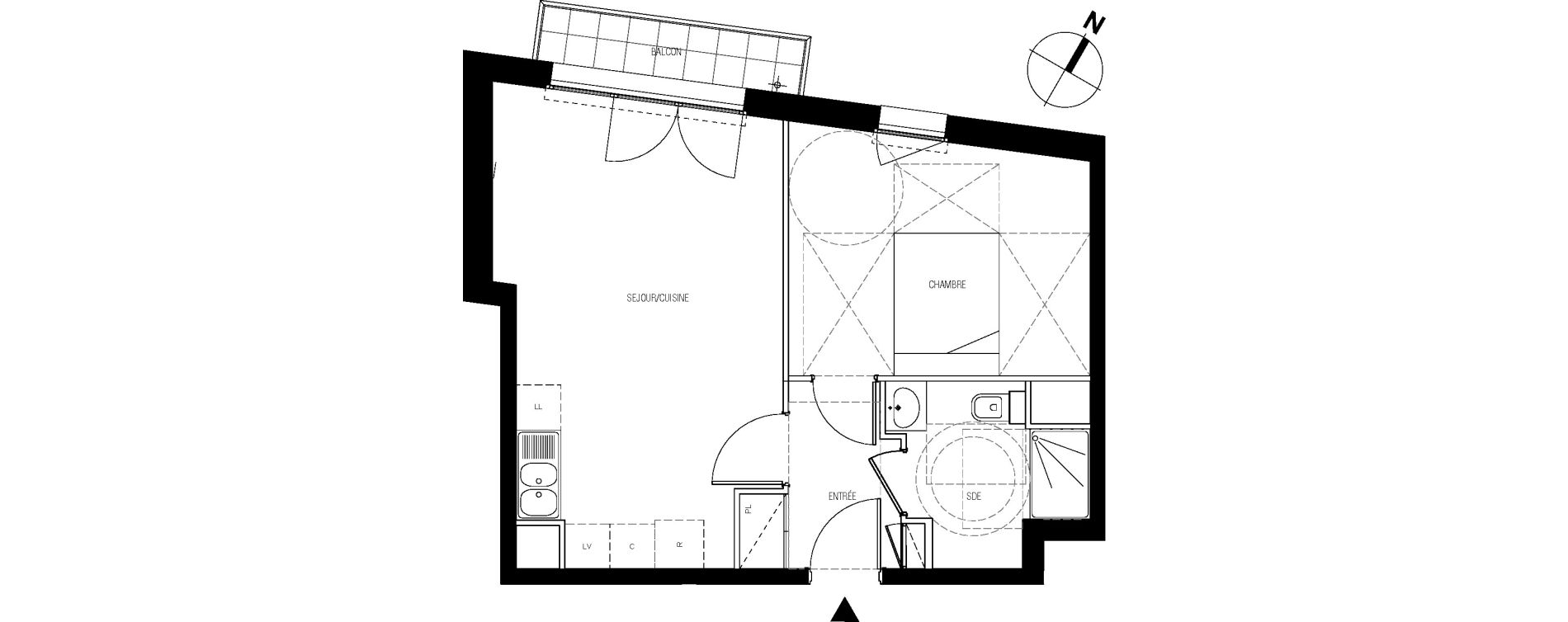 Appartement T2 de 43,53 m2 &agrave; Vanves Saint-remy