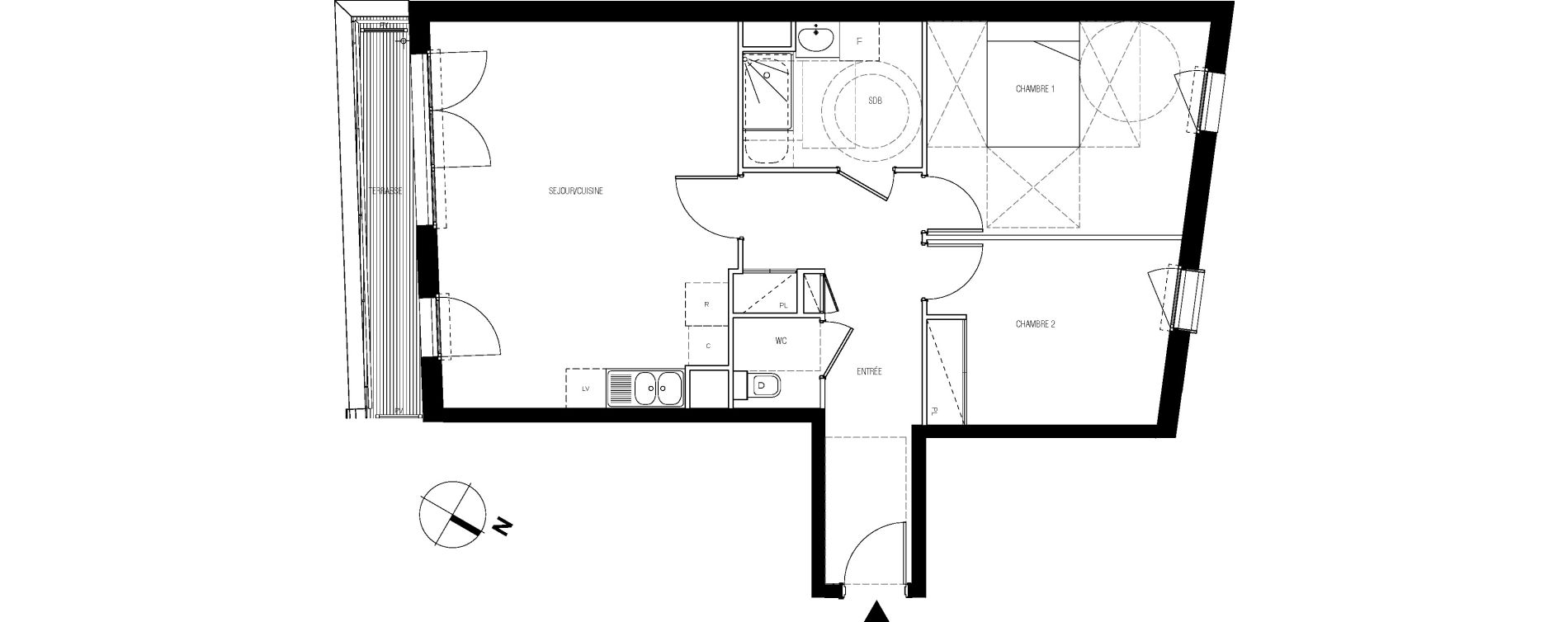 Appartement T3 de 68,24 m2 &agrave; Vanves Saint-remy