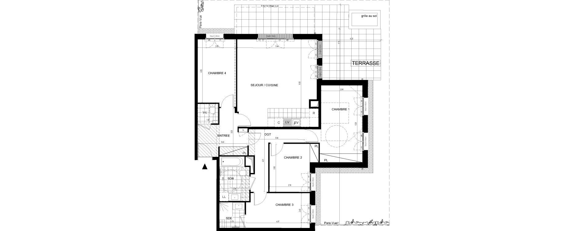 Appartement T5 de 107,18 m2 &agrave; Ville-D'Avray Centre