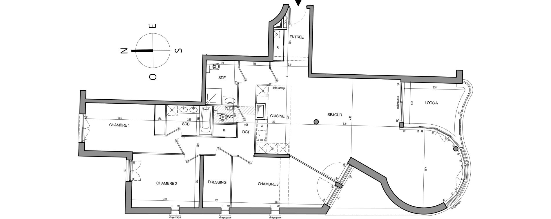 Appartement T4 de 120,96 m2 &agrave; Ville-D'Avray Centre