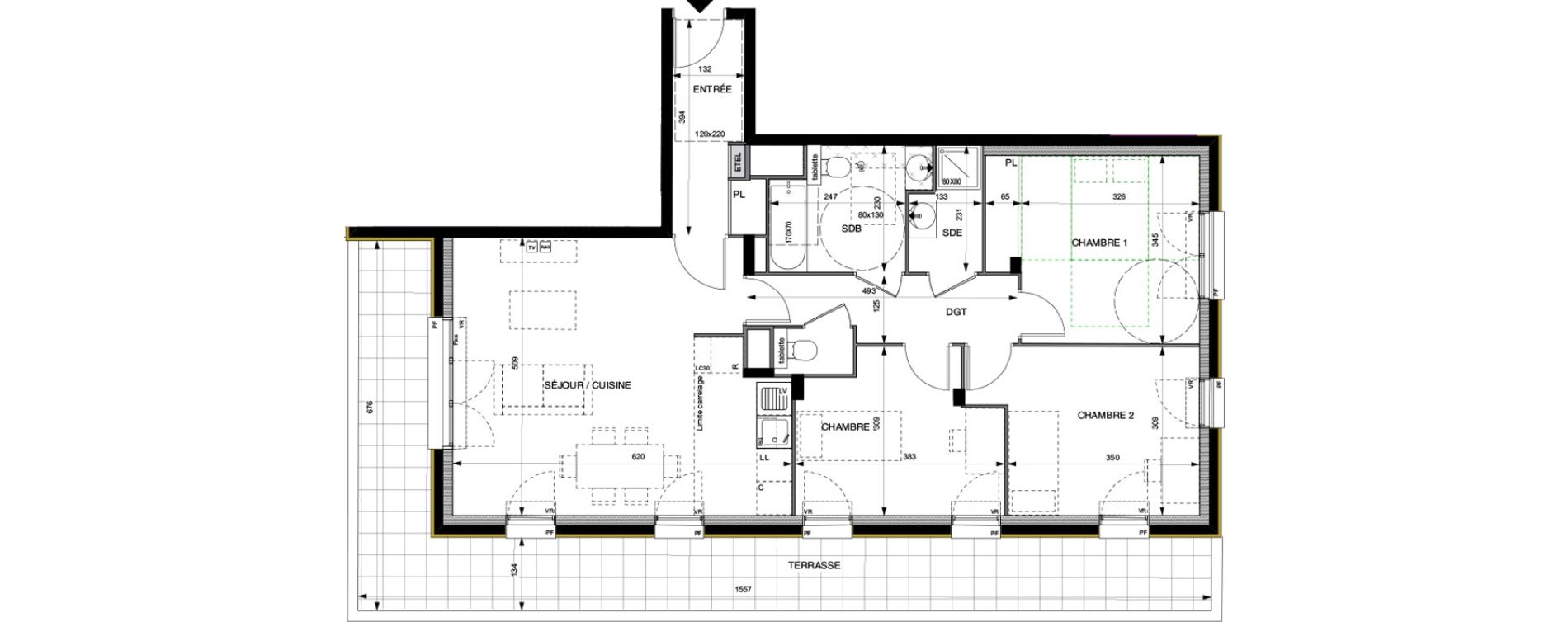 Appartement T4 de 84,00 m2 &agrave; Villeneuve-La-Garenne Boulevard gallieni