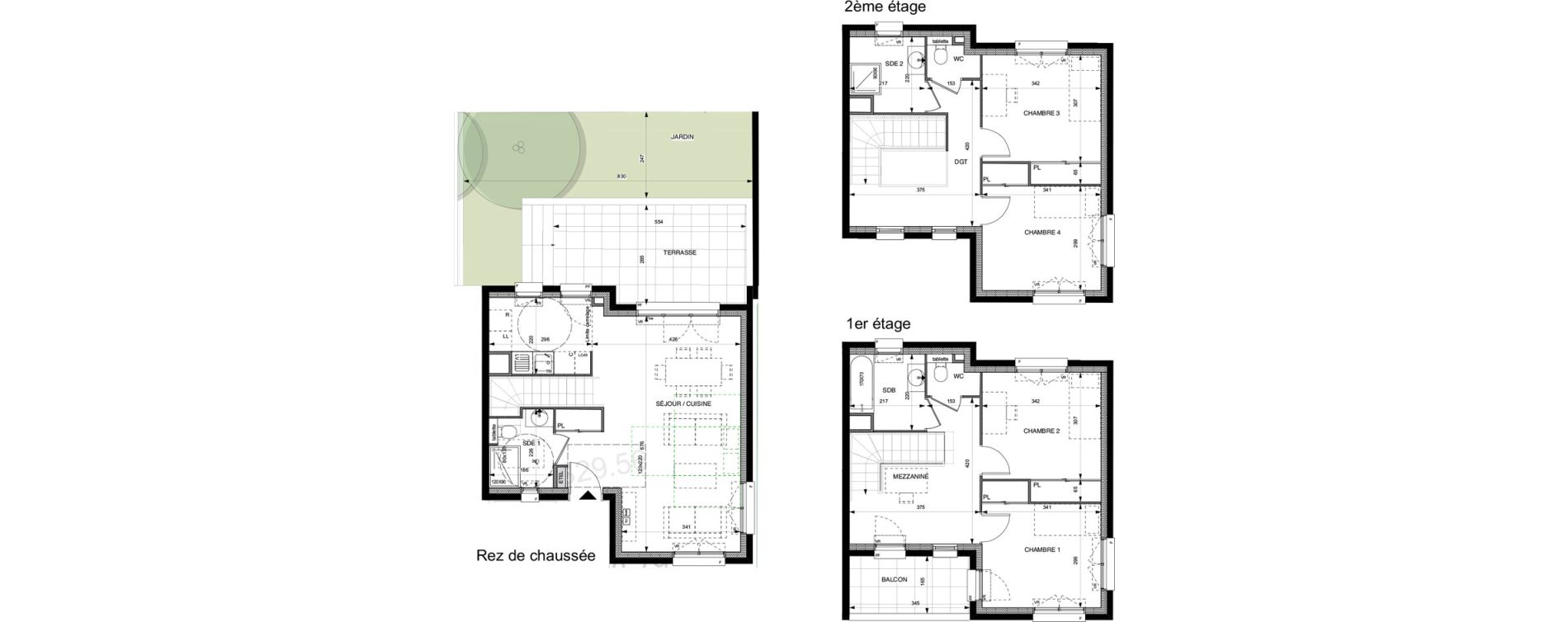 Duplex T5 de 113,50 m2 &agrave; Villeneuve-La-Garenne Boulevard gallieni