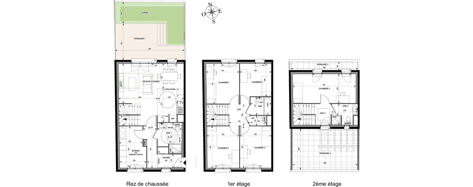 Triplex T6 de 129,10 m2 &agrave; Villeneuve-La-Garenne Boulevard gallieni