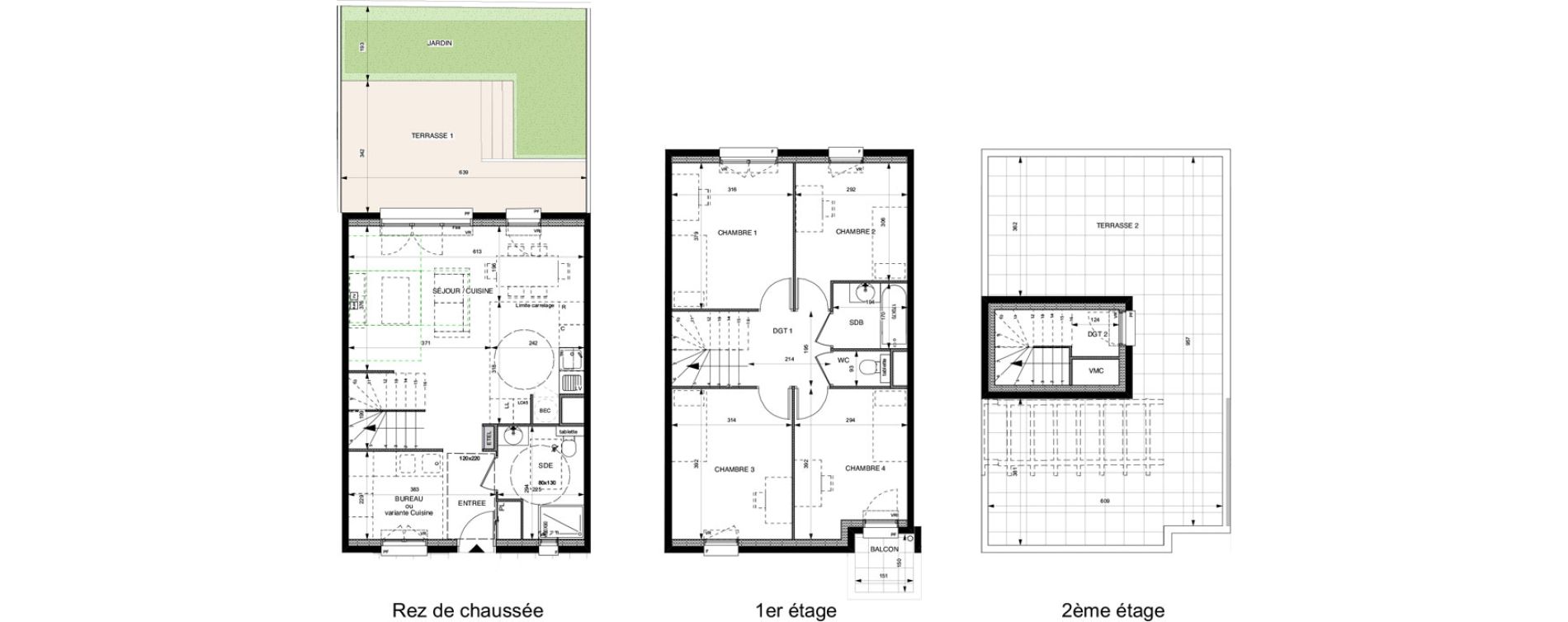 Duplex T5 de 100,10 m2 &agrave; Villeneuve-La-Garenne Boulevard gallieni