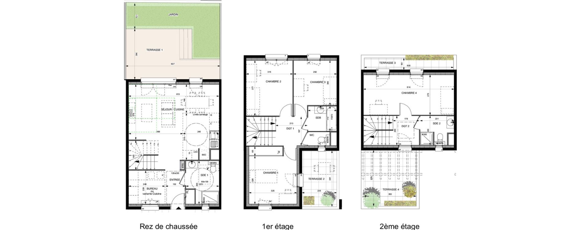 Duplex T5 de 111,60 m2 &agrave; Villeneuve-La-Garenne Boulevard gallieni